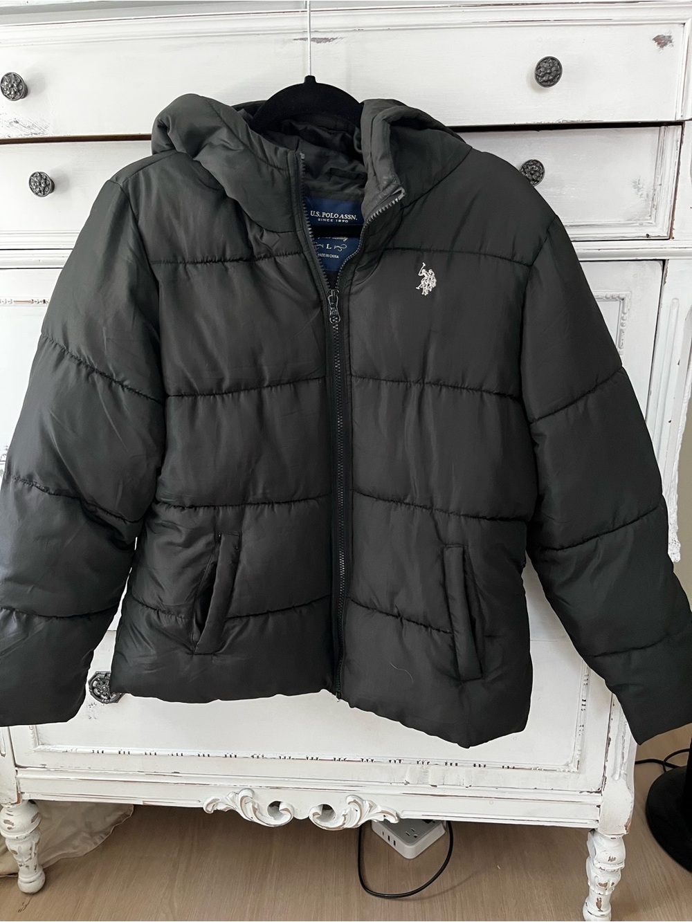 Black Polo puffer jacket